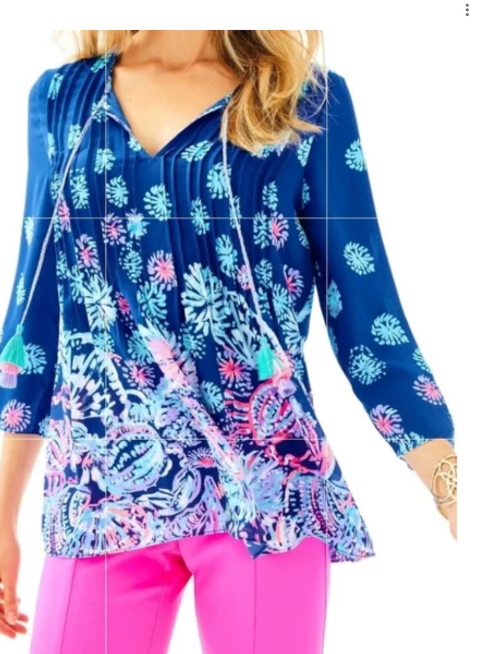Lilly Pulitzer Marilina Tunic Top Sz Sm